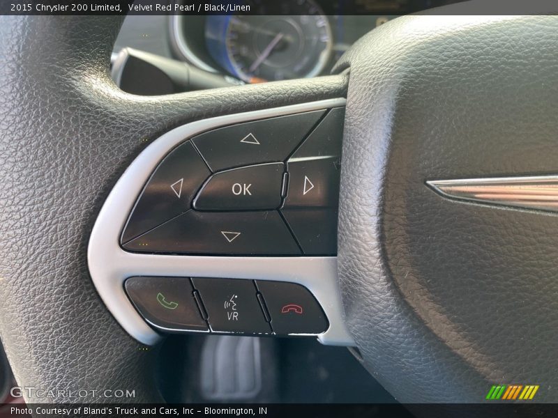Velvet Red Pearl / Black/Linen 2015 Chrysler 200 Limited