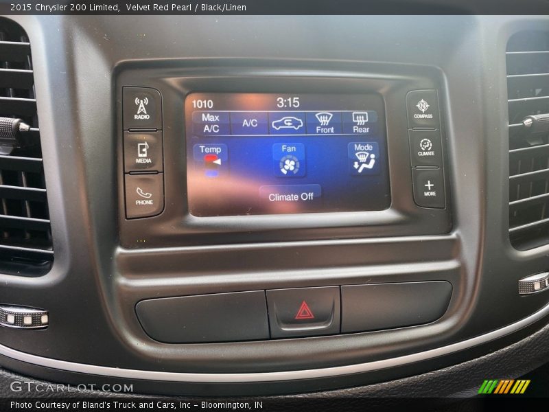 Velvet Red Pearl / Black/Linen 2015 Chrysler 200 Limited