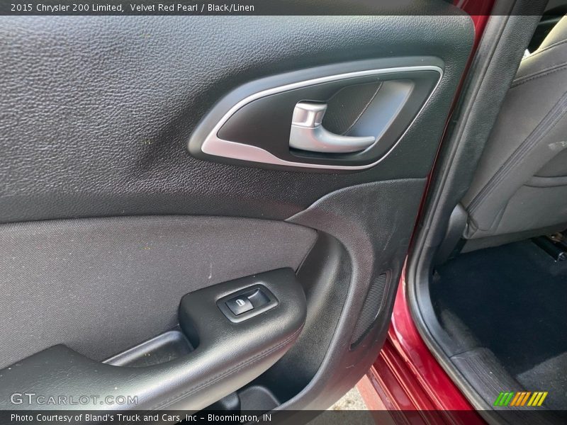 Velvet Red Pearl / Black/Linen 2015 Chrysler 200 Limited