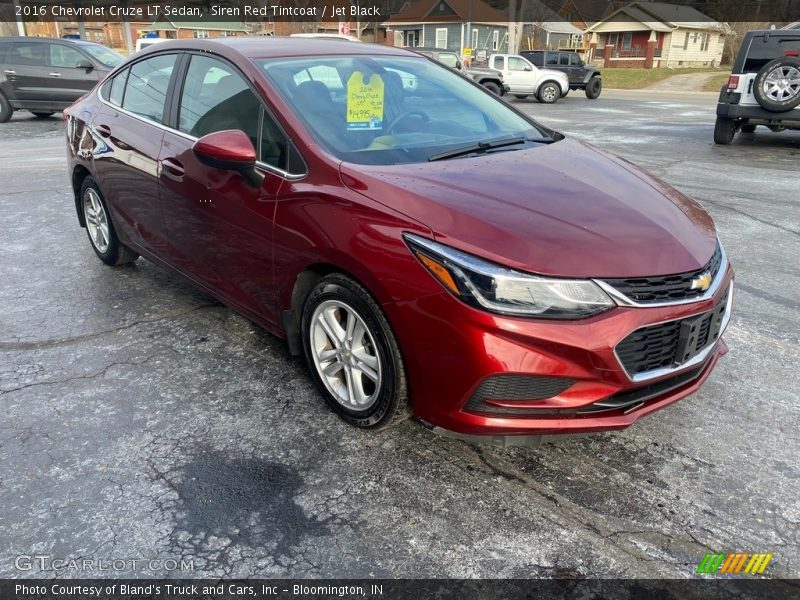 Siren Red Tintcoat / Jet Black 2016 Chevrolet Cruze LT Sedan