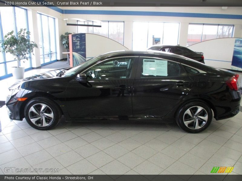 Crystal Black Pearl / Black 2020 Honda Civic LX Sedan