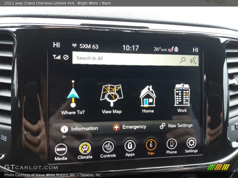 Bright White / Black 2021 Jeep Grand Cherokee Limited 4x4