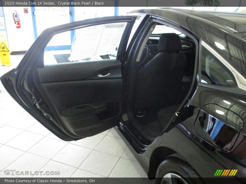 Crystal Black Pearl / Black 2020 Honda Civic LX Sedan