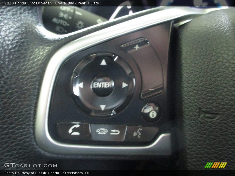 Crystal Black Pearl / Black 2020 Honda Civic LX Sedan