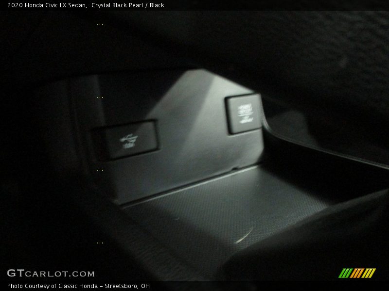 Crystal Black Pearl / Black 2020 Honda Civic LX Sedan