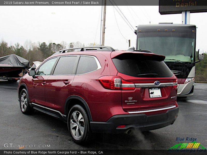 Crimson Red Pearl / Slate Black 2019 Subaru Ascent Premium