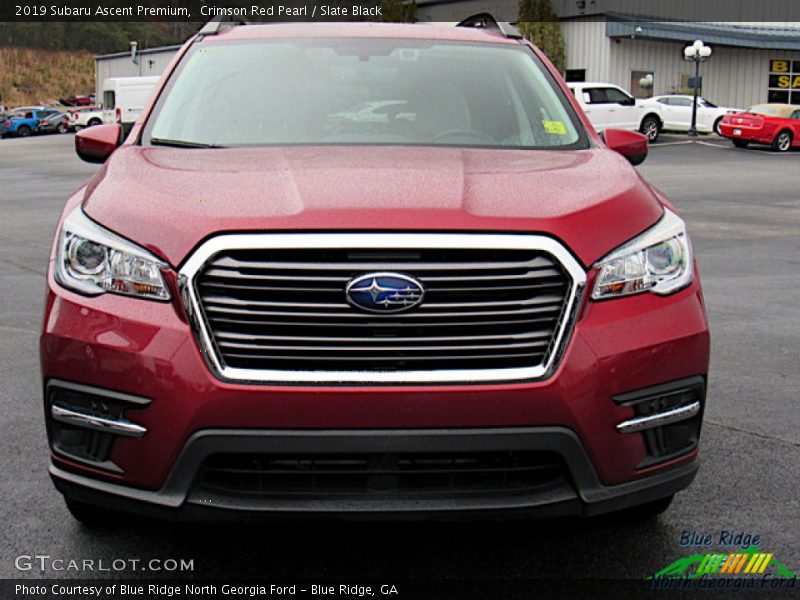 Crimson Red Pearl / Slate Black 2019 Subaru Ascent Premium