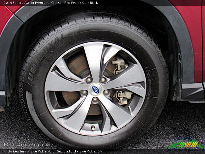 Crimson Red Pearl / Slate Black 2019 Subaru Ascent Premium