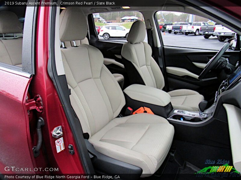 Crimson Red Pearl / Slate Black 2019 Subaru Ascent Premium