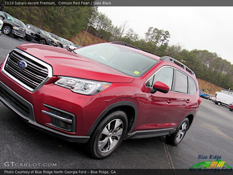 Crimson Red Pearl / Slate Black 2019 Subaru Ascent Premium