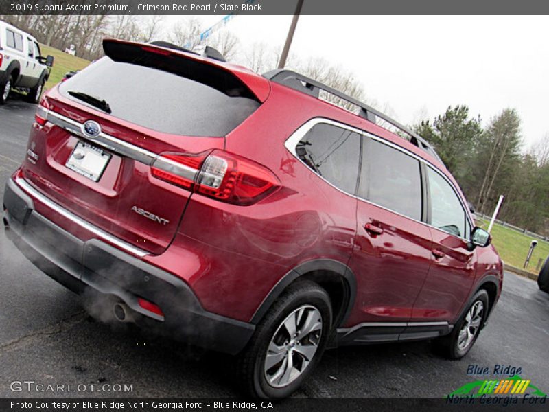 Crimson Red Pearl / Slate Black 2019 Subaru Ascent Premium