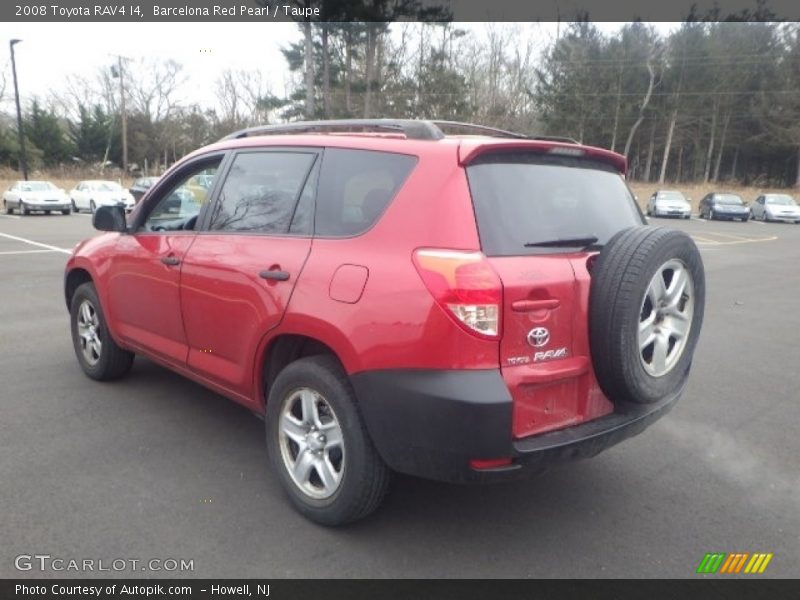 Barcelona Red Pearl / Taupe 2008 Toyota RAV4 I4