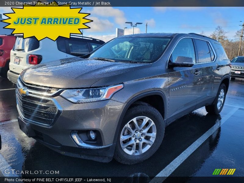 Stone Gray Metallic / Jet Black 2020 Chevrolet Traverse LT