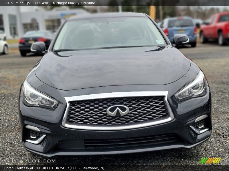 Midnight Black / Graphite 2019 Infiniti Q50 3.0t AWD