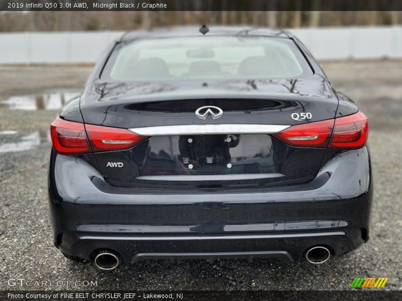 Midnight Black / Graphite 2019 Infiniti Q50 3.0t AWD