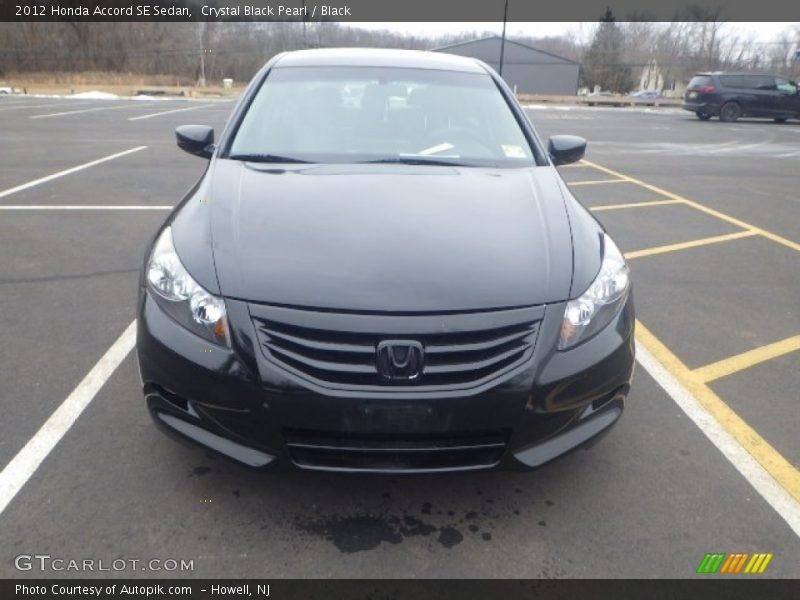 Crystal Black Pearl / Black 2012 Honda Accord SE Sedan