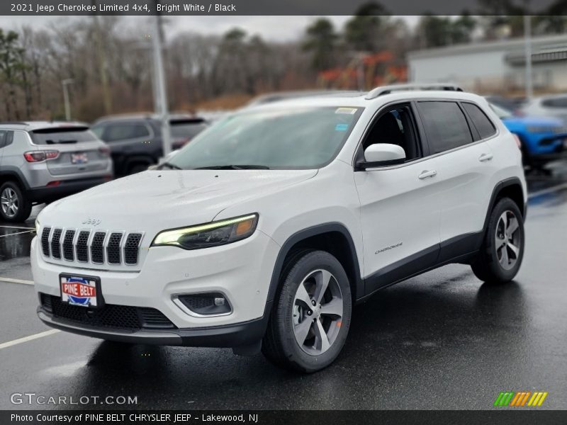 Bright White / Black 2021 Jeep Cherokee Limited 4x4