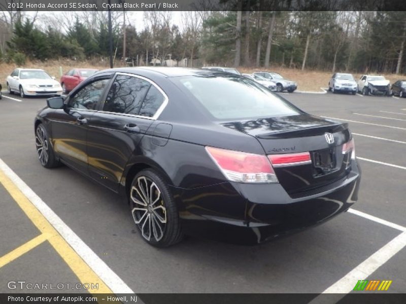 Crystal Black Pearl / Black 2012 Honda Accord SE Sedan