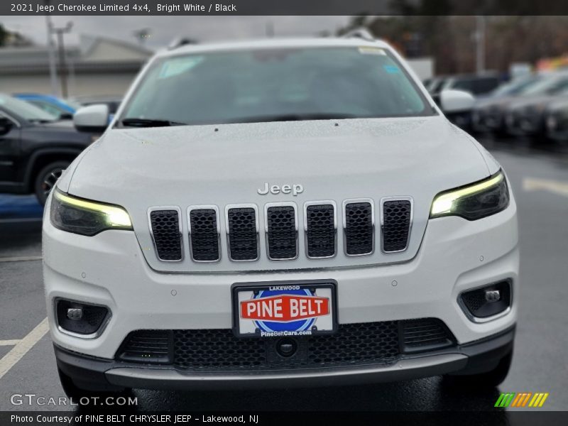 Bright White / Black 2021 Jeep Cherokee Limited 4x4