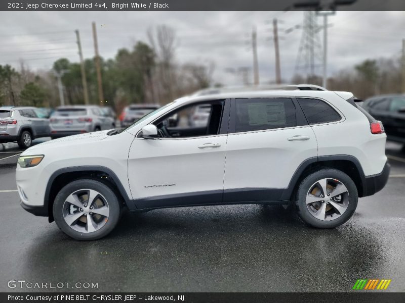 Bright White / Black 2021 Jeep Cherokee Limited 4x4