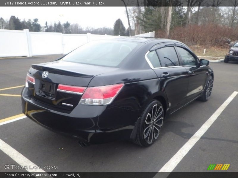 Crystal Black Pearl / Black 2012 Honda Accord SE Sedan