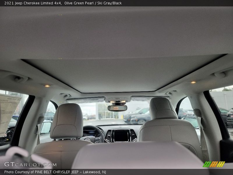 Olive Green Pearl / Ski Gray/Black 2021 Jeep Cherokee Limited 4x4