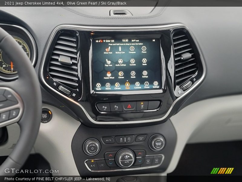 Olive Green Pearl / Ski Gray/Black 2021 Jeep Cherokee Limited 4x4