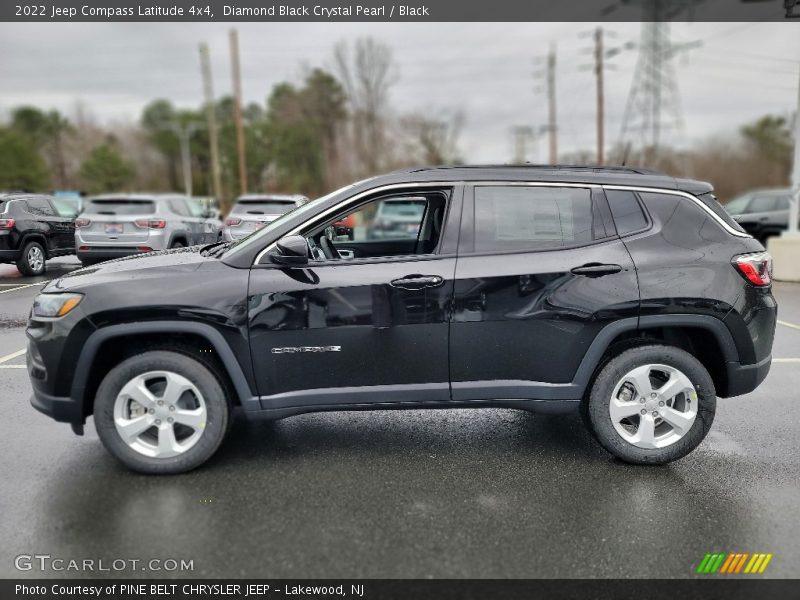 Diamond Black Crystal Pearl / Black 2022 Jeep Compass Latitude 4x4
