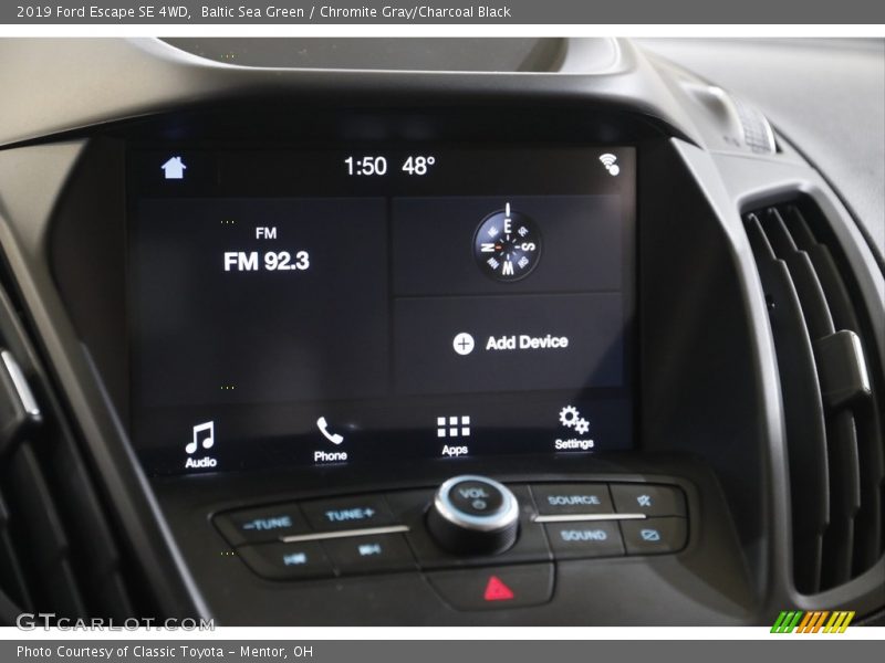 Baltic Sea Green / Chromite Gray/Charcoal Black 2019 Ford Escape SE 4WD