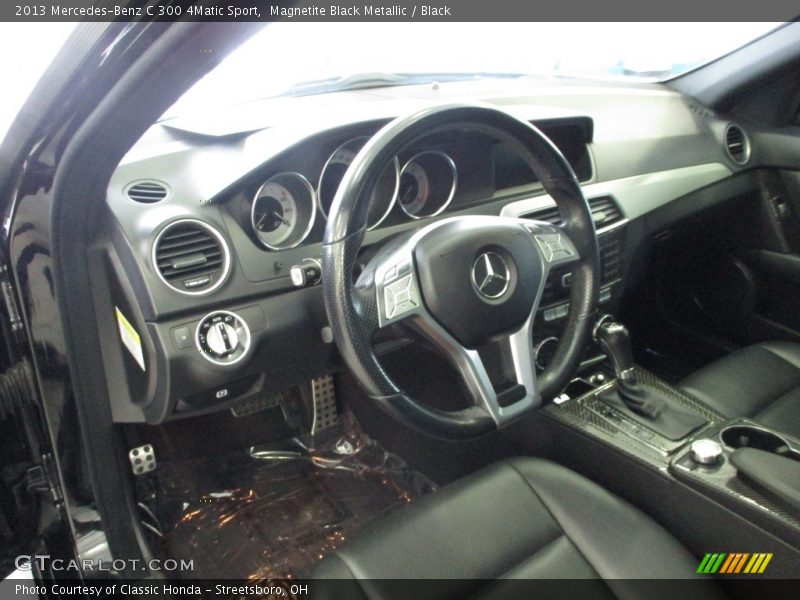 Magnetite Black Metallic / Black 2013 Mercedes-Benz C 300 4Matic Sport