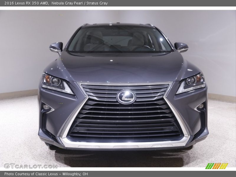 Nebula Gray Pearl / Stratus Gray 2016 Lexus RX 350 AWD