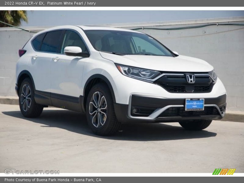 Platinum White Pearl / Ivory 2022 Honda CR-V EX