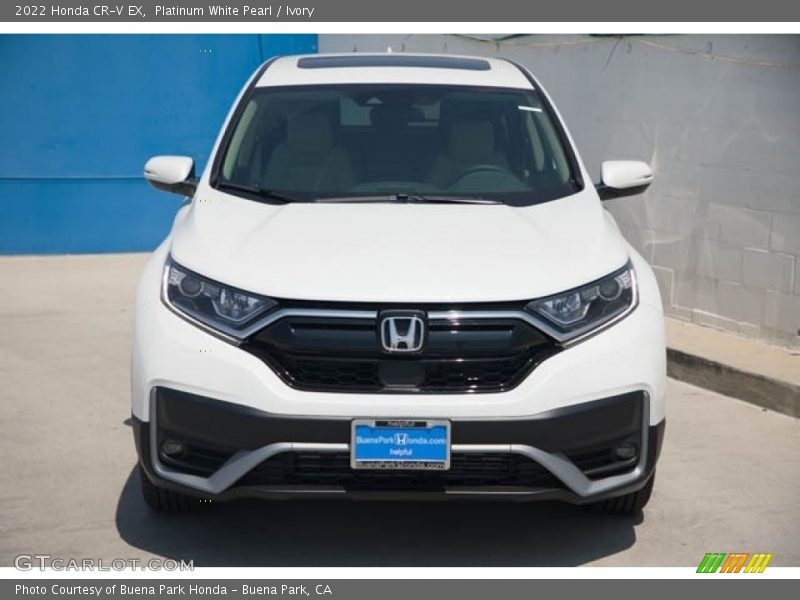 Platinum White Pearl / Ivory 2022 Honda CR-V EX