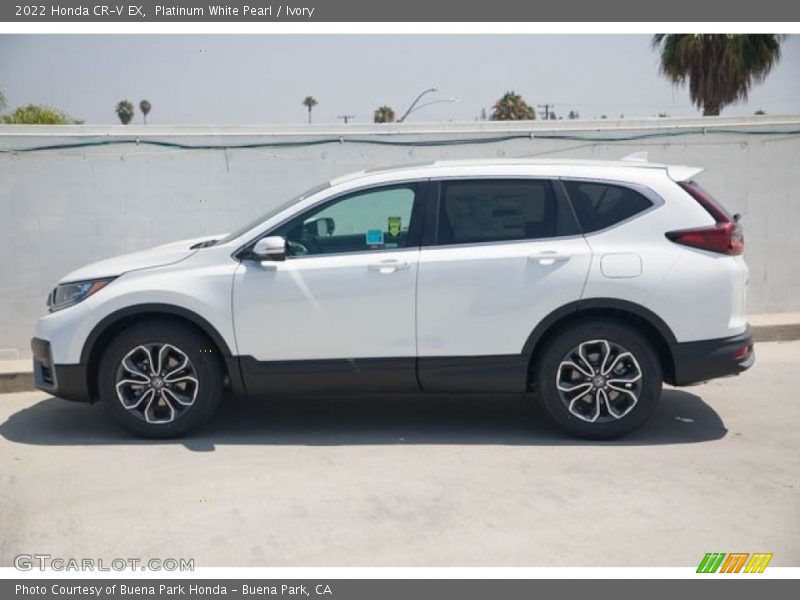Platinum White Pearl / Ivory 2022 Honda CR-V EX