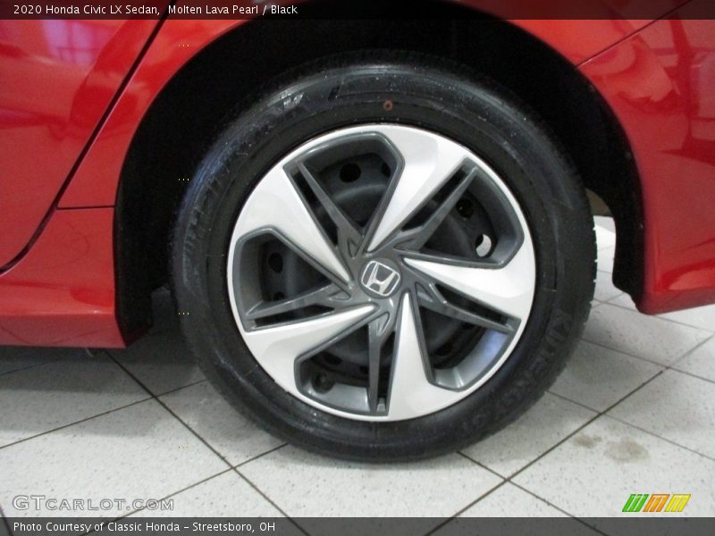Molten Lava Pearl / Black 2020 Honda Civic LX Sedan