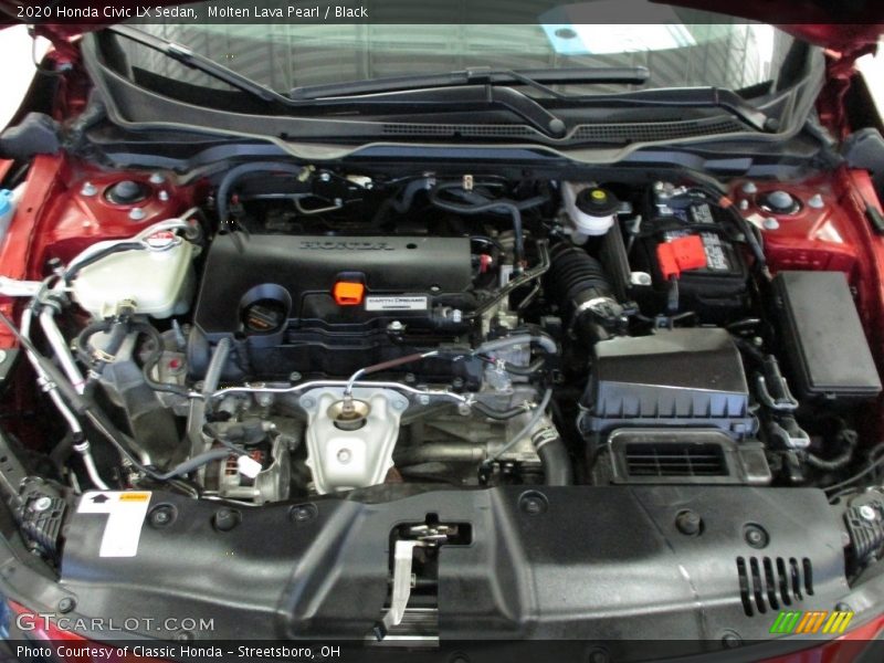 Molten Lava Pearl / Black 2020 Honda Civic LX Sedan