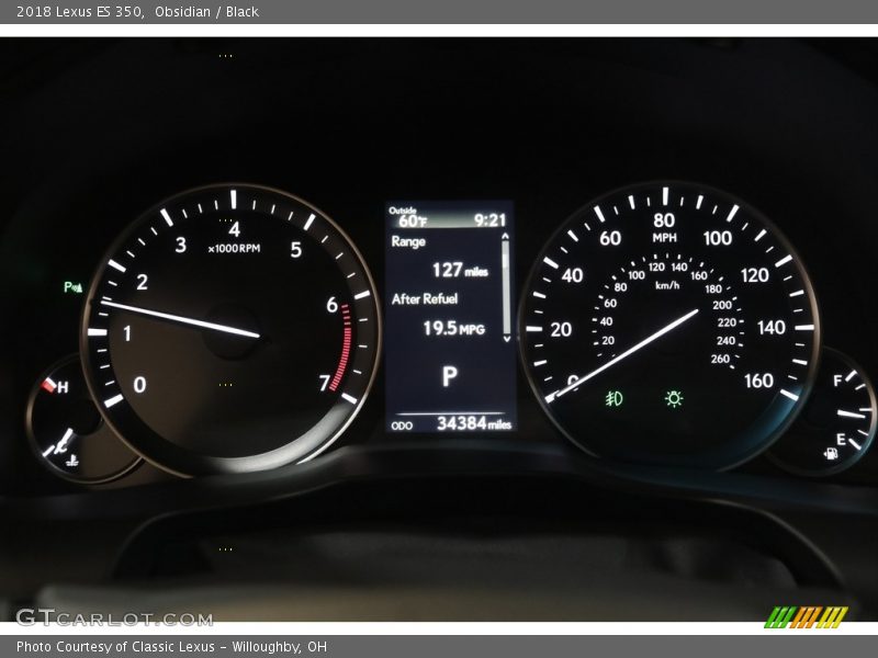 Obsidian / Black 2018 Lexus ES 350