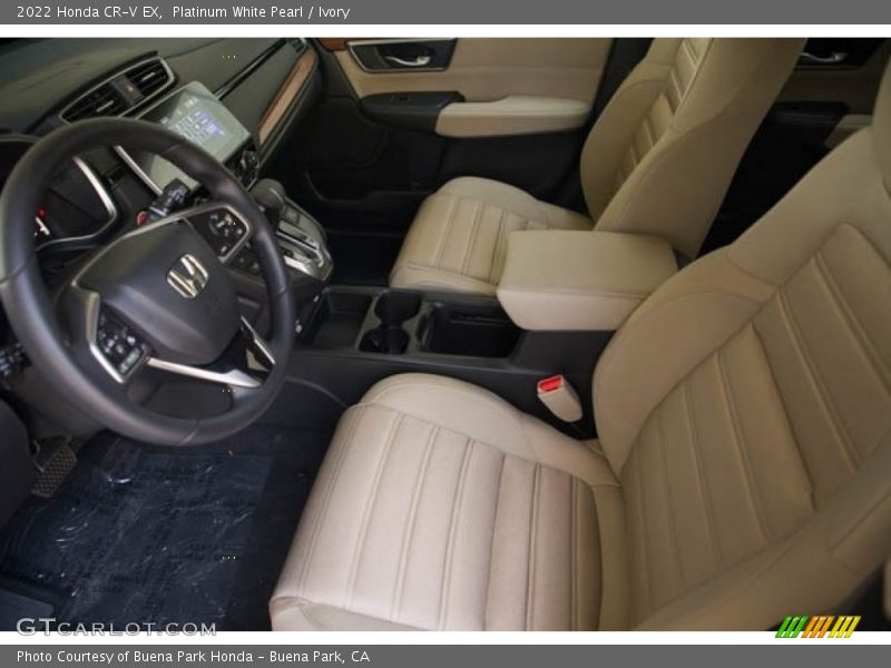 Platinum White Pearl / Ivory 2022 Honda CR-V EX
