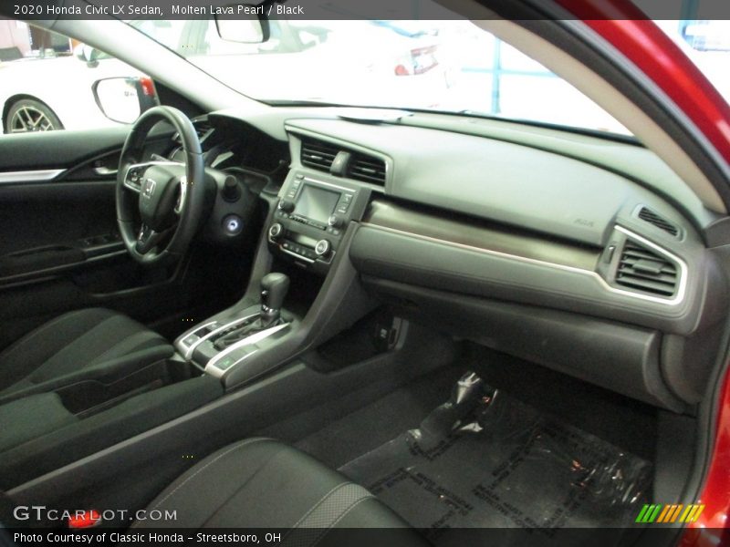 Molten Lava Pearl / Black 2020 Honda Civic LX Sedan