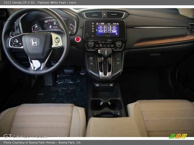 Platinum White Pearl / Ivory 2022 Honda CR-V EX