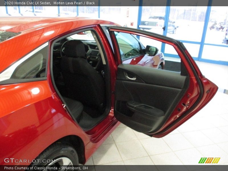 Molten Lava Pearl / Black 2020 Honda Civic LX Sedan
