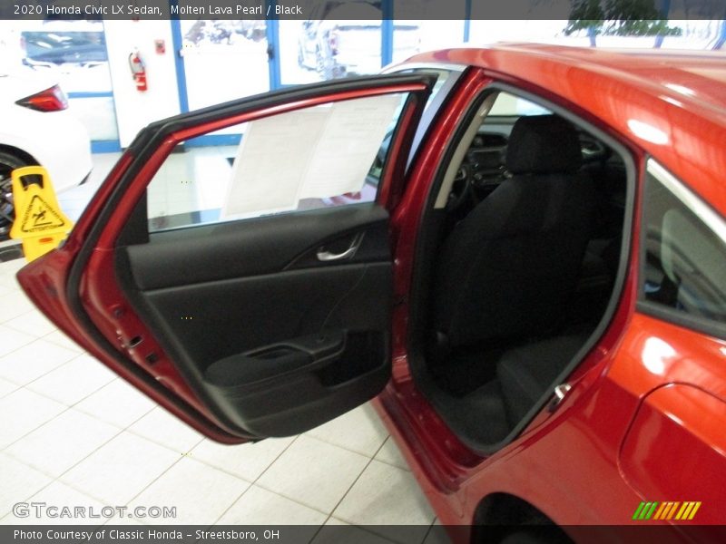 Molten Lava Pearl / Black 2020 Honda Civic LX Sedan