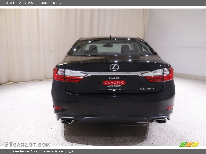 Obsidian / Black 2018 Lexus ES 350