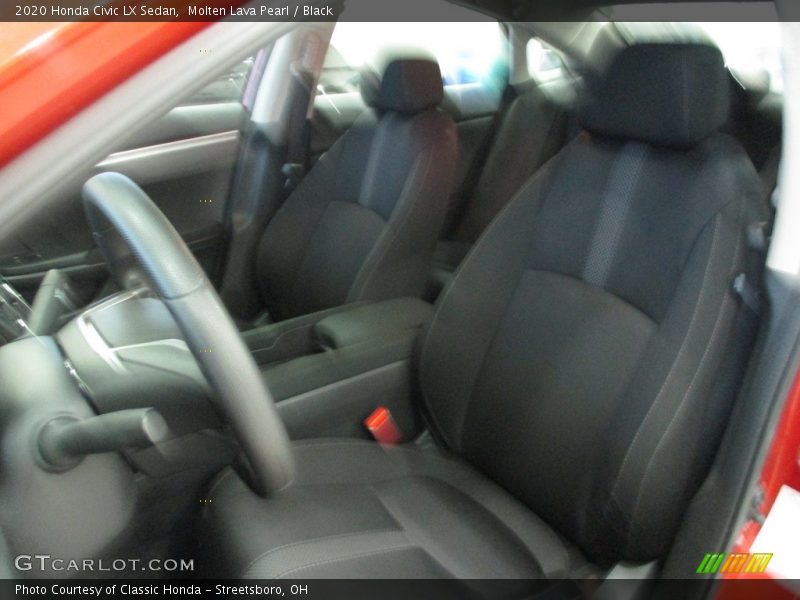 Molten Lava Pearl / Black 2020 Honda Civic LX Sedan