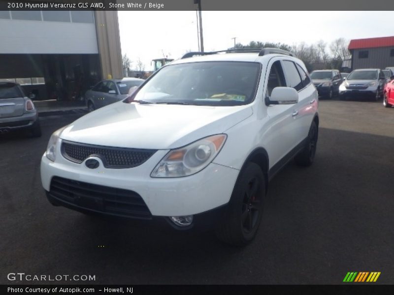 Stone White / Beige 2010 Hyundai Veracruz GLS AWD