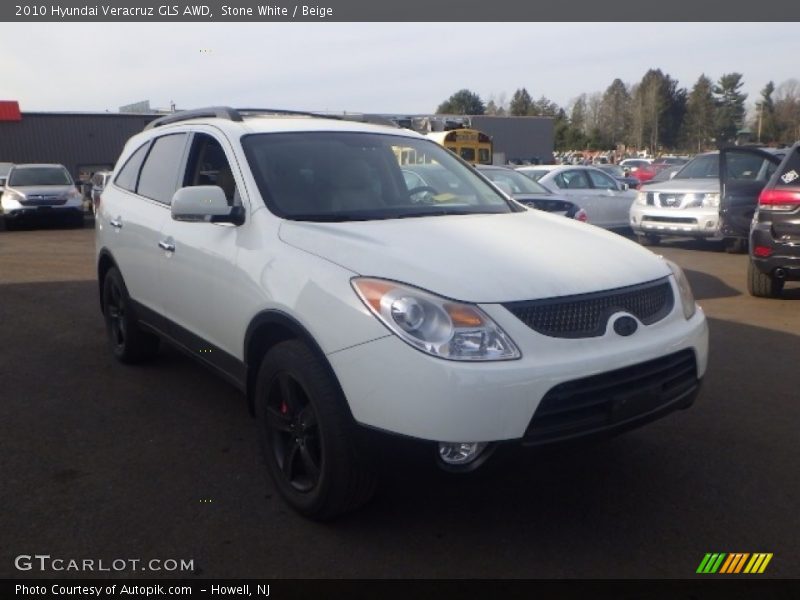 Stone White / Beige 2010 Hyundai Veracruz GLS AWD