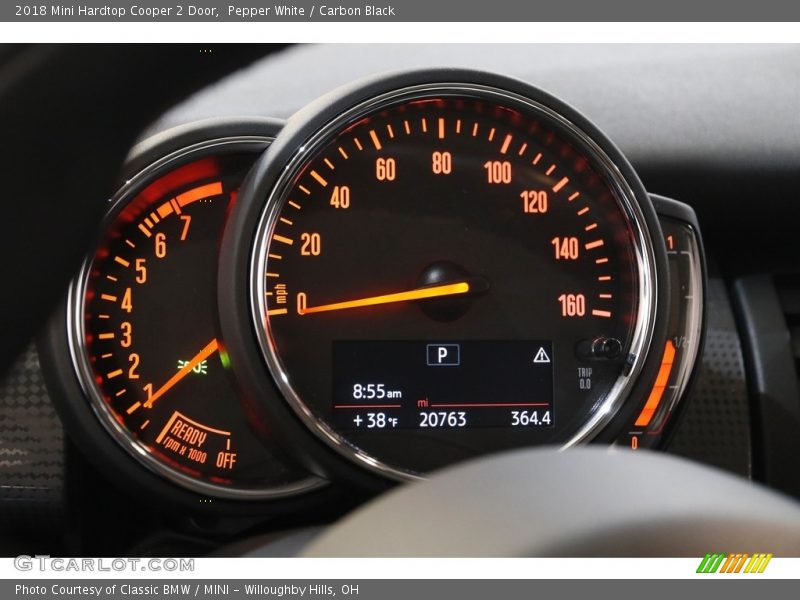 Pepper White / Carbon Black 2018 Mini Hardtop Cooper 2 Door