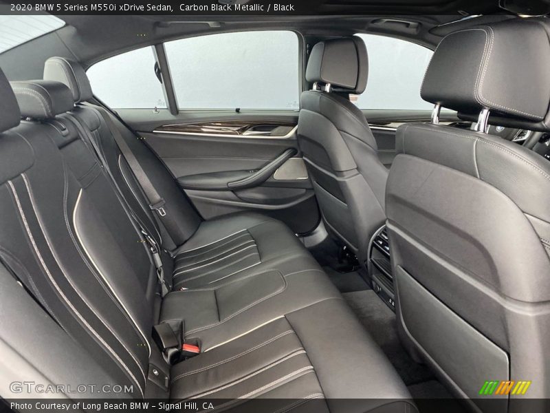 Rear Seat of 2020 5 Series M550i xDrive Sedan