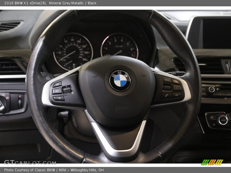 Mineral Grey Metallic / Black 2016 BMW X1 xDrive28i