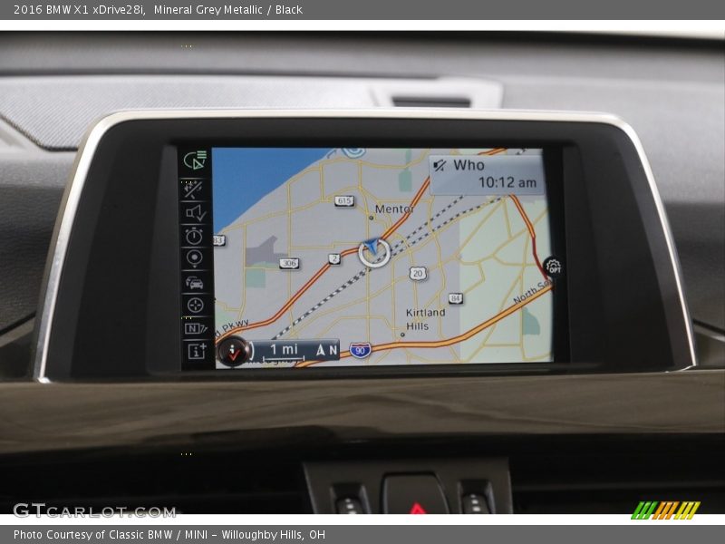 Mineral Grey Metallic / Black 2016 BMW X1 xDrive28i